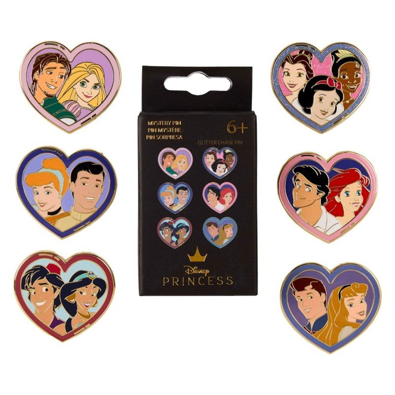 Disney by Loungefly Enamel Pins Blind Box Princess & Prince Assortment (12) | 0671803551268