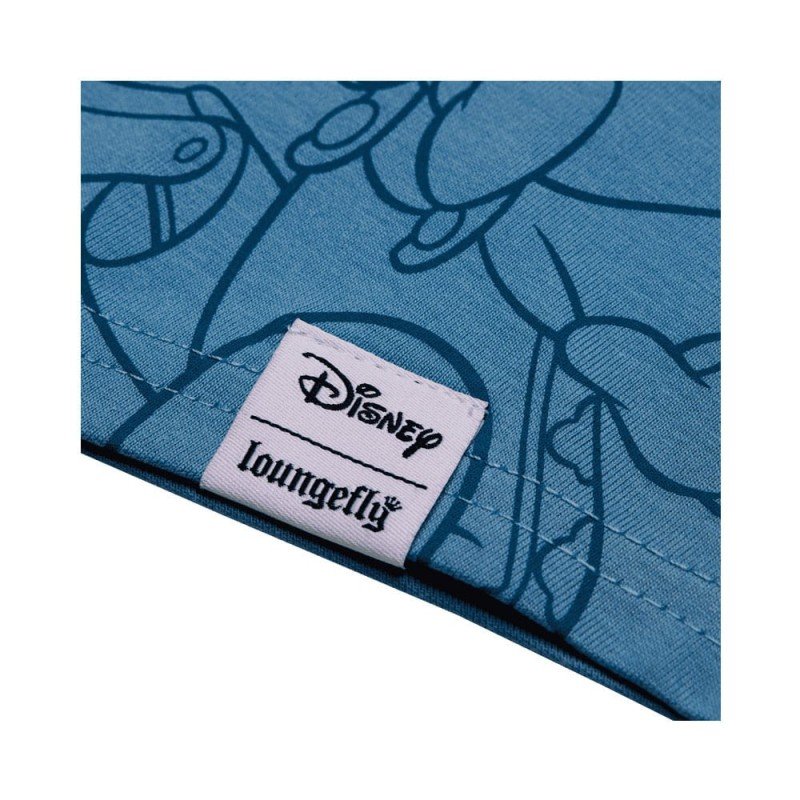 Pinocchio by Loungefly Tee T-Shirt Unisex Blue Fairy Shirred Raglan Size S | 0671803546127