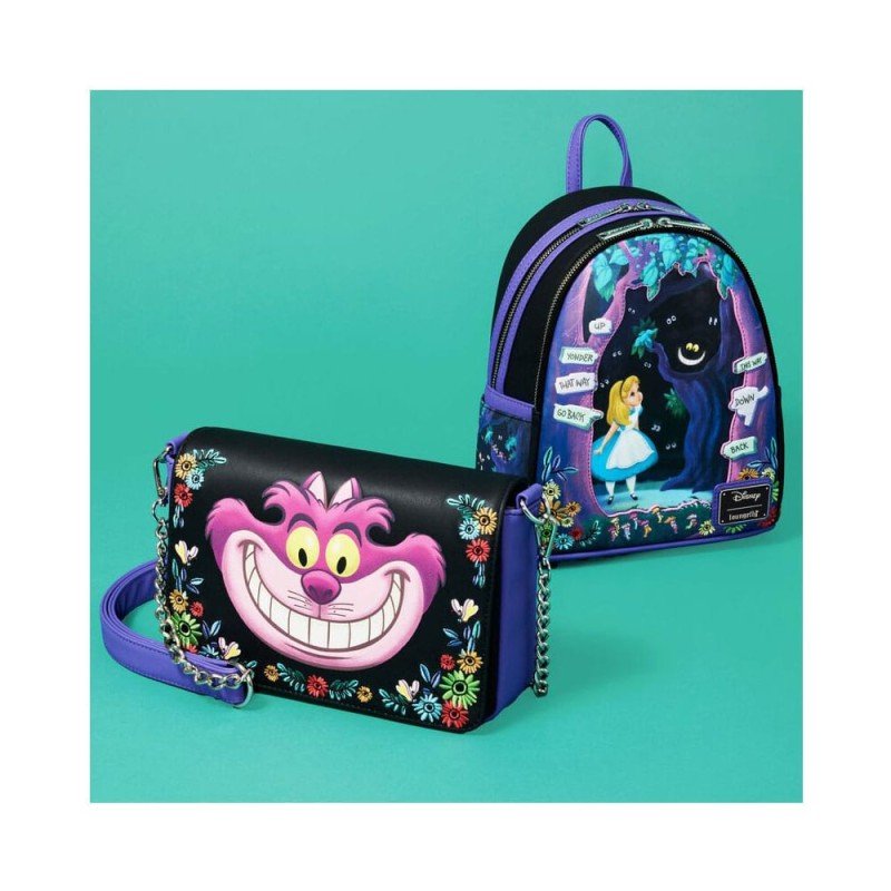 Disney by Loungefly Crossbody Alice in Wonderland Cheshire Cat | 0671803545441