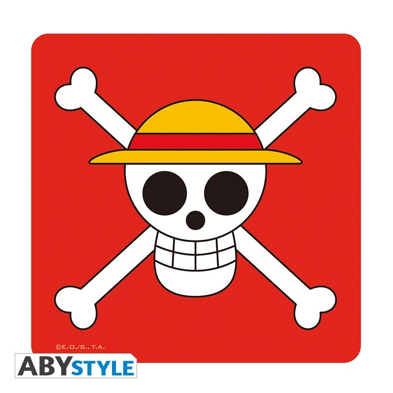 One Piece Set 4 Coasters "Skulls"