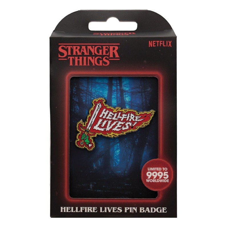 Stranger Things pin Hellfire Lives Limited Edition     