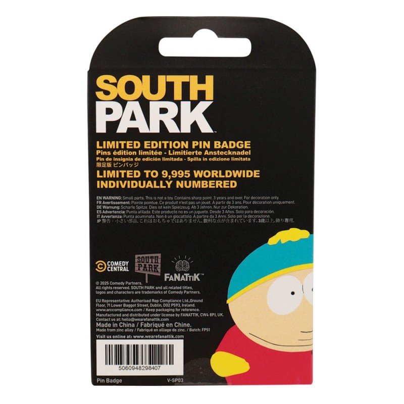 South Park Pin Badge Cartman Police Limited Edition     