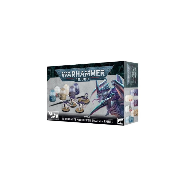 Warhammer 40,000 - Tyranids : Termagants + Ripper Swarm + Paints