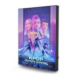 KPop Demon Hunters poster toile avec éclairage