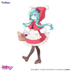 Hatsune Miku statuette PVC Desktop Fairy Hatsune Miku Little red riding hood Ver. 16 cm   