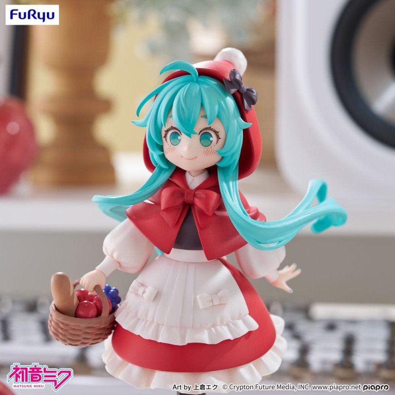 Hatsune Miku statuette PVC Desktop Fairy Hatsune Miku Little red riding hood Ver. 16 cm   