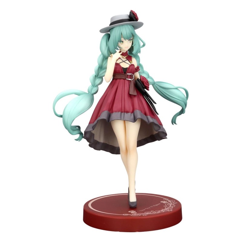 Hatsune Miku statuette PVC Trio-Try-iT Hatsune Miku Outing Dress Red Color Ver. 19 cm