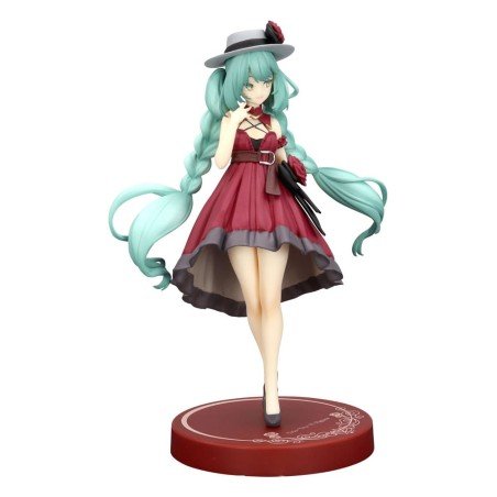 Hatsune Miku statuette PVC Trio-Try-iT Hatsune Miku Outing Dress Red Color Ver. 19 cm
