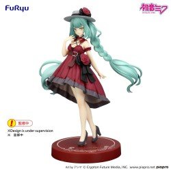 Hatsune Miku statuette PVC Trio-Try-iT Hatsune Miku Outing Dress Red Color Ver. 19 cm