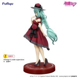 Hatsune Miku statuette PVC Trio-Try-iT Hatsune Miku Outing Dress Red Color Ver. 19 cm