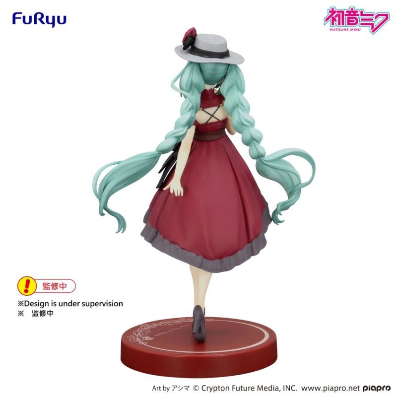 Hatsune Miku statuette PVC Trio-Try-iT Hatsune Miku Outing Dress Red Color Ver. 19 cm