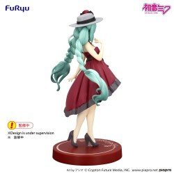 Hatsune Miku statuette PVC Trio-Try-iT Hatsune Miku Outing Dress Red Color Ver. 19 cm