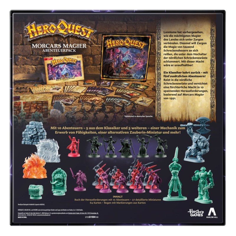 HeroQuest extension jeu de plateau Morcars Magier Pack de Quête *ALLEMAND*