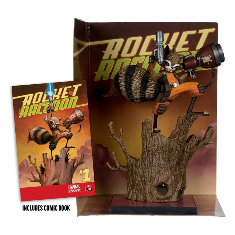 Marvel Collection PVC Statue 1/6 Rocket Racoon (Rocket Racoon: A Chasing Tale no.1) 18 cm
