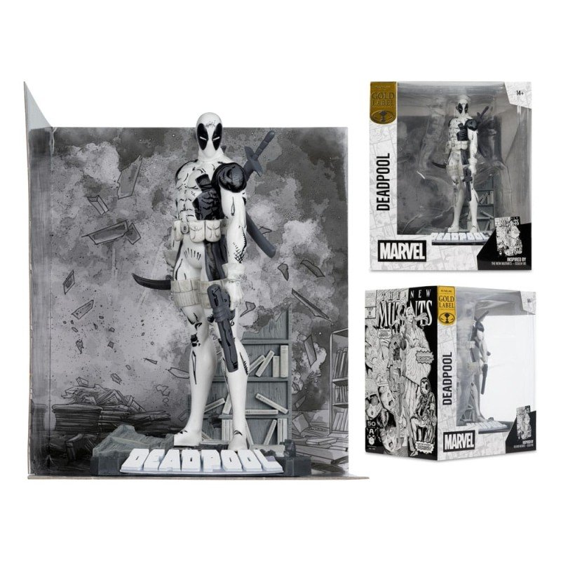 Marvel Collection statuette PVC 1/10 Deadpool (The New Mutants no.98) (Line Art) (Gold Label) 17 cm