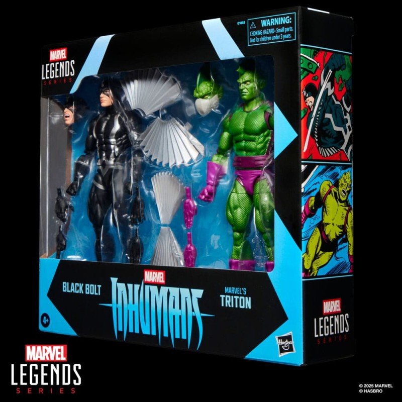 Inhumans Marvel Legends pack 2 figurines Black Bolt & Marvel's Triton 15 cm