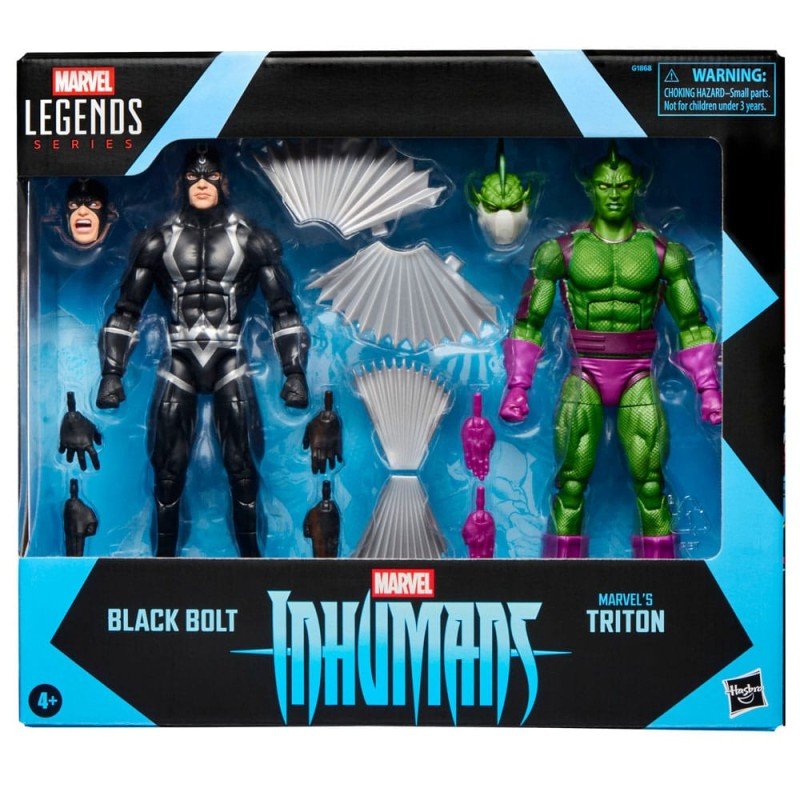 Inhumans Marvel Legends pack 2 figurines Black Bolt & Marvel's Triton 15 cm