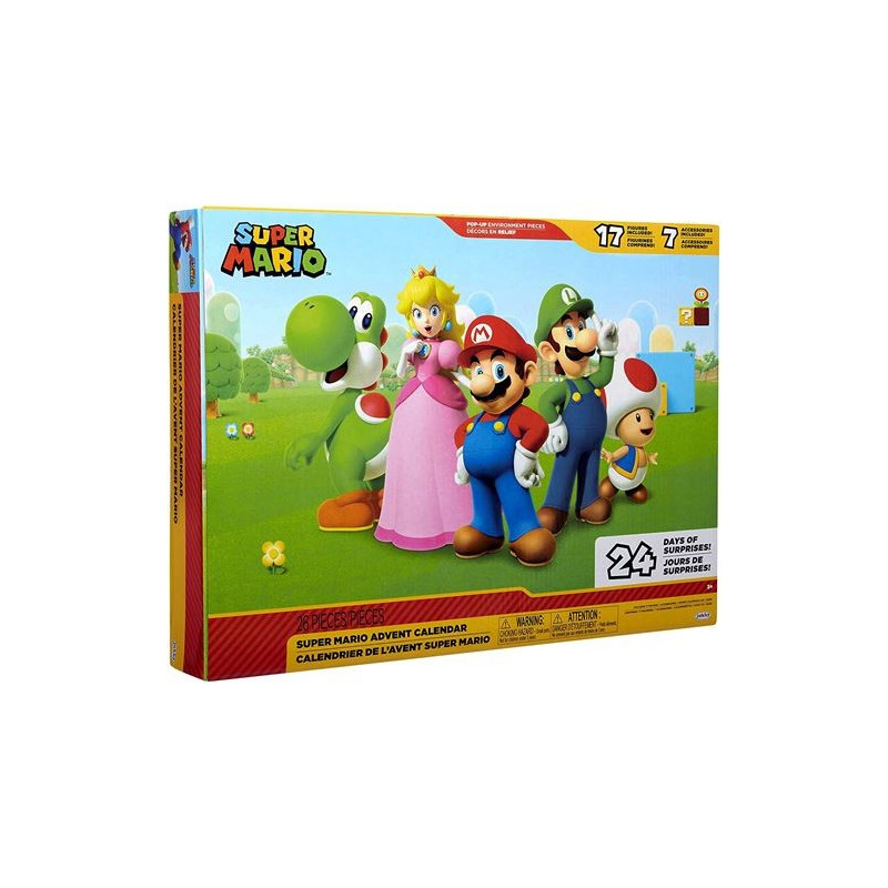 Super Mario - Calendrier de l'avent - Mario & Co. avec Mario doré et Bullet Bill doré