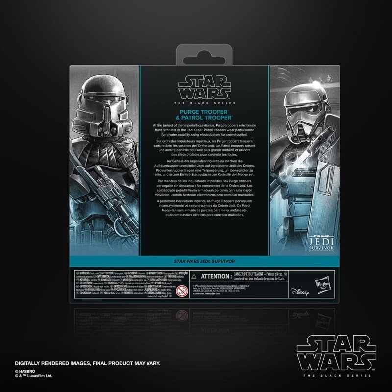 Star Wars Jedi: Survivor Black Series pack 2 figurines Purge Trooper & Patrol Trooper 15 cm