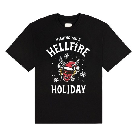 Stranger Things T-Shirt Wishing You A Hellfire Holiday (XL)