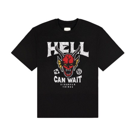 Stranger Things T-Shirt Hell Can Wait (black) (L)