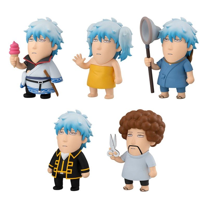Gintama x Okawabukubu assortiment boîte-mystère trading figures Nyandam Luckycat 3 cm (6)