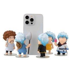 Gintama x Okawabukubu assortiment boîte-mystère trading figures Nyandam Luckycat 3 cm (6)