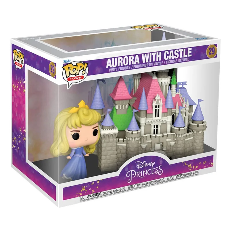 Disney: Ultimate Princess Figurine Funko POP! Town Vinyl Aurora with Castle (La Belle au bois dormant) 9 cm | 889698563536
