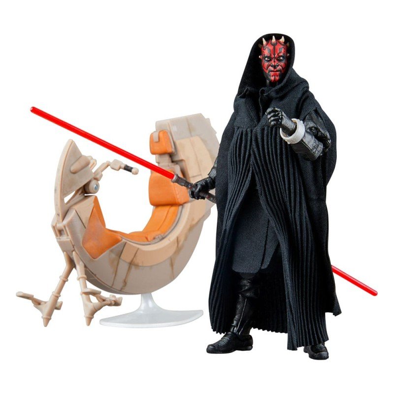 Star Wars Aflevering I Black Series Voertuig met Darth Maul & Sith Speeder 25e jubileumfiguur