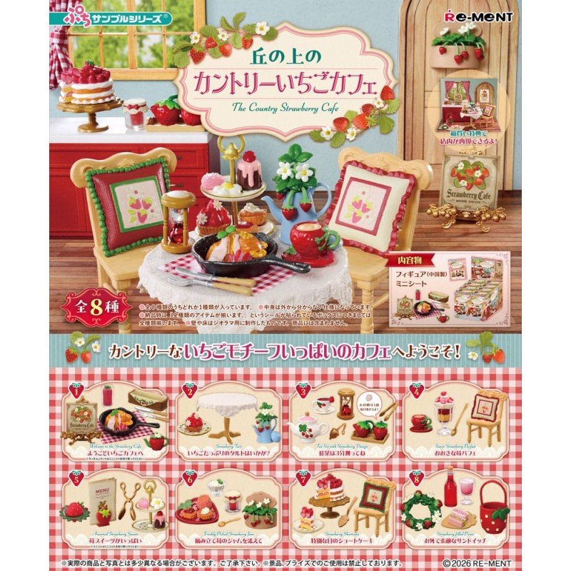 The Country Strawberry Cafe assortiment figurines (8)