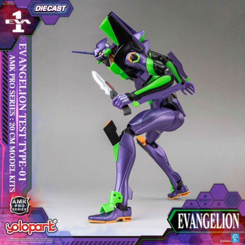 Neon Genesis Evangelion figurine Plastic Model Kit AMK Pro Series Eva-01 Test Type 20 cm    