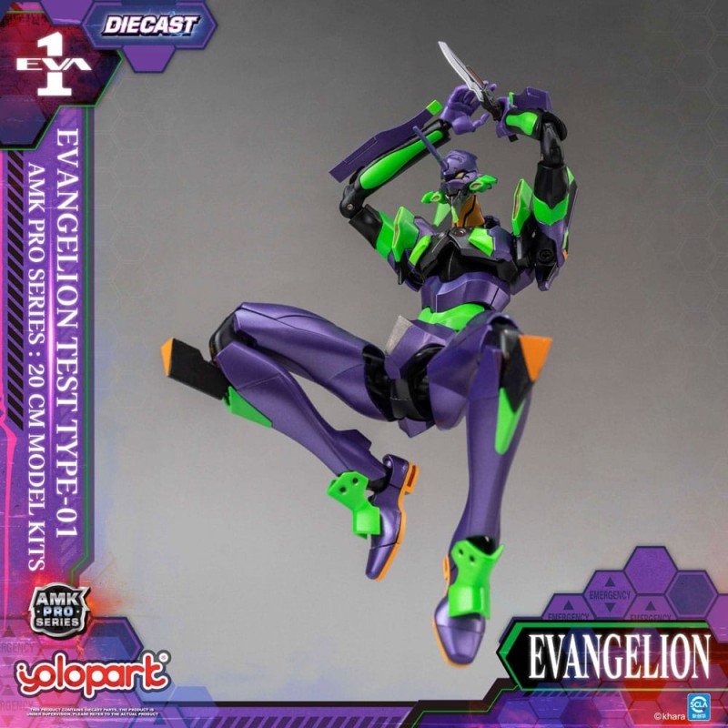 Neon Genesis Evangelion figurine Plastic Model Kit AMK Pro Series Eva-01 Test Type 20 cm    