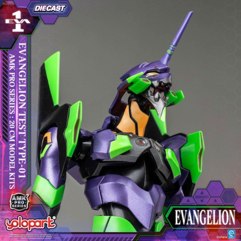 Neon Genesis Evangelion figurine Plastic Model Kit AMK Pro Series Eva-01 Test Type 20 cm    