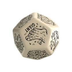 Viridian Jumbo dé Monster Generator Die D12 Beige