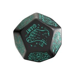 Viridian Jumbo dé Monster Generator Die D12 Noir