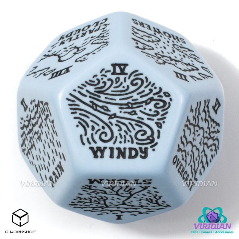 Viridian Jumbo Dice Weergenerator Die D12 Blauw