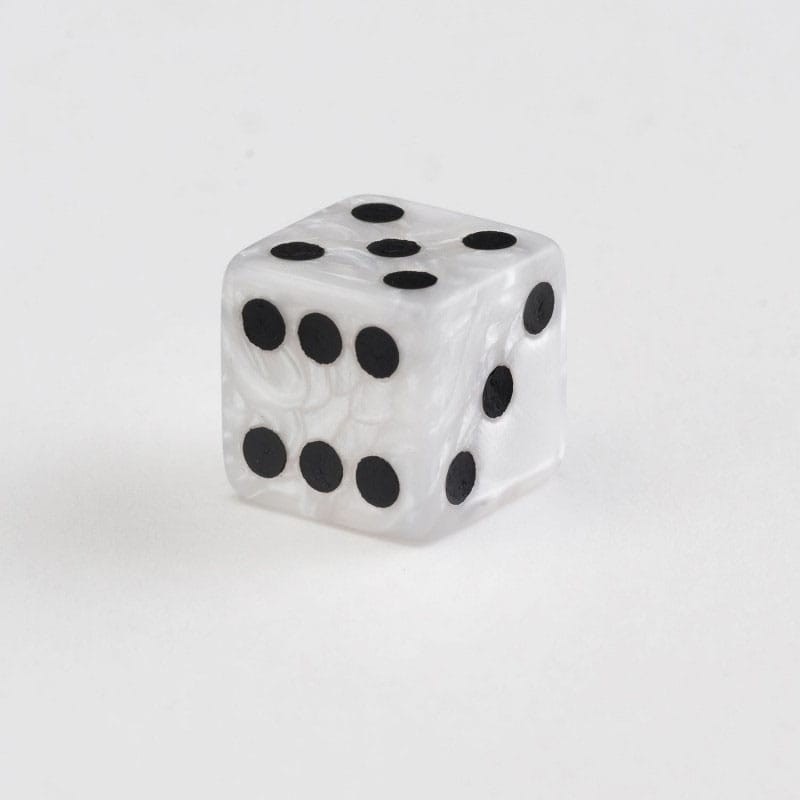 Q Workshop Full Pack Dice Pack D6 Pearl (20)