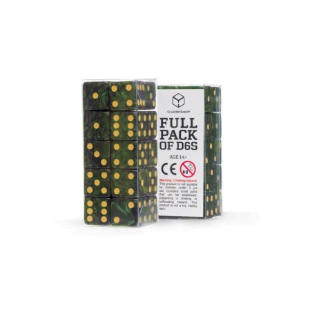Q Workshop Dice Pack Full Pack D6 Green (20)