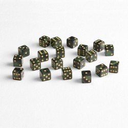 Q Workshop Dice Pack Full Pack D6 Green (20)