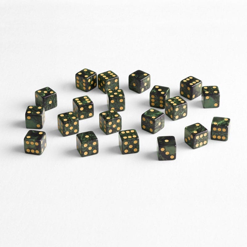 Q Workshop Dice Pack Full Pack D6 Green (20)