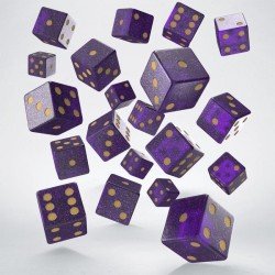 Q Workshop pack dés Full Pack D6 Shimmering Purple (20)