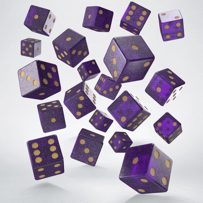 Q Workshop Full Pack Dice Pack D6 Shimmering Purple (20)