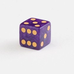 Q Workshop Full Pack Dice Pack D6 Shimmering Purple (20)
