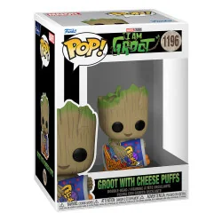 Marvel Je s'appelle Groot Figurine Funko POP! Animation Vinyl Groot with Cheese Puffs 9 cm