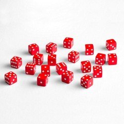 Q Workshop Dice Pack Full Pack D6 Red (20)