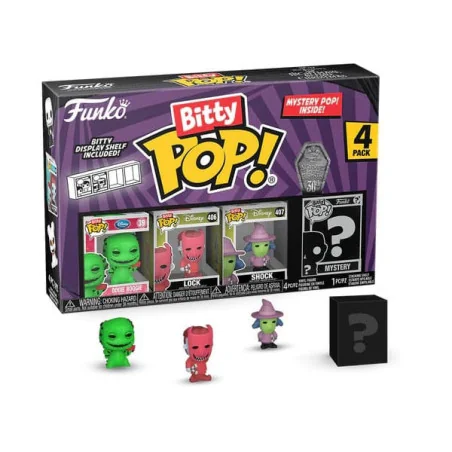 Disney Létrange Noël de Mr. Jack Pack 4 Figurines Bitty Funko POP! Vinyl Oogie Boogie 2,5 cm | 889698730198