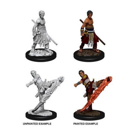 WizKids - D&D Nolzur's Marvelous - Miniature à peindre - Half-Elf Monk