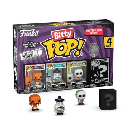 Disney Létrange Noël de Mr. Jack Pack 4 Figurines Bitty Funko POP! Vinyl Pumpkin Jack 2,5 cm | 889698730204