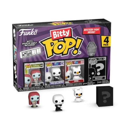 Disney Létrange Noël de Mr. Jack Pack 4 Figurines Bitty Funko POP! Vinyl Sally 2,5 cm | 889698730211