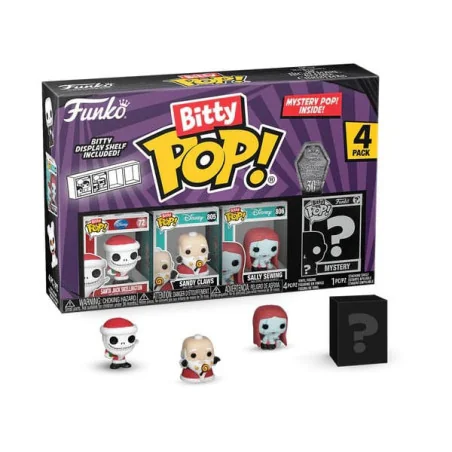 Disney Létrange Noël de Mr. Jack Pack 4 Figurines Bitty Funko POP! Vinyl Santa Jack 2,5 cm | 889698730228